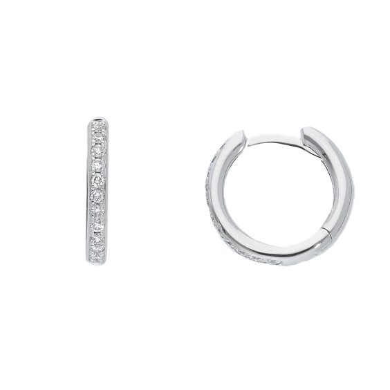 Earrings Babila Milano in White Gold Diamante 0.18 Ct 153454 - 153454